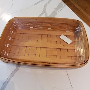 Longaberger Rectangular Basket Tray